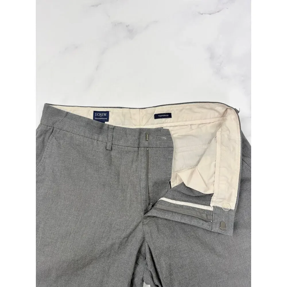J.Crew Thompson Dress Pants Men’s 33x30 Gray Tapered Lightweight Business Casual